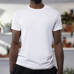 New Balance Essential Stacked Logo Tee Hvit M